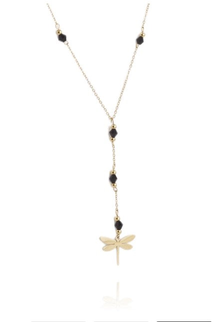 Collar acero inoxidable libelula