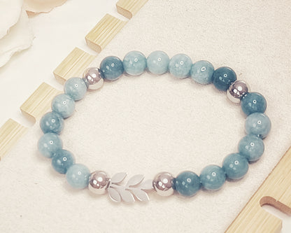 Pulsera de Cuarzo Azul:  PAZ