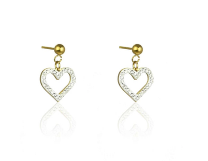 Pendientes Corazón Brillante · Elegancia y Dulzura