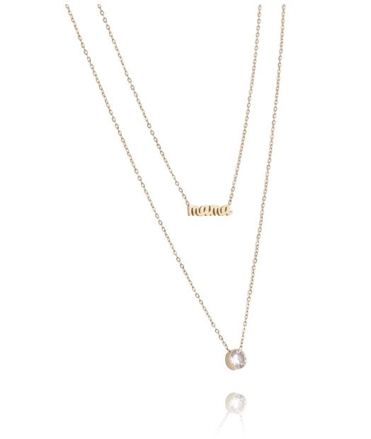 Collar acero mama