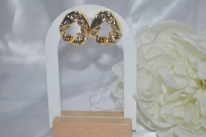 Pendientes Dorados “Golden Essence” – Baño de Oro & Diseño Esculpido