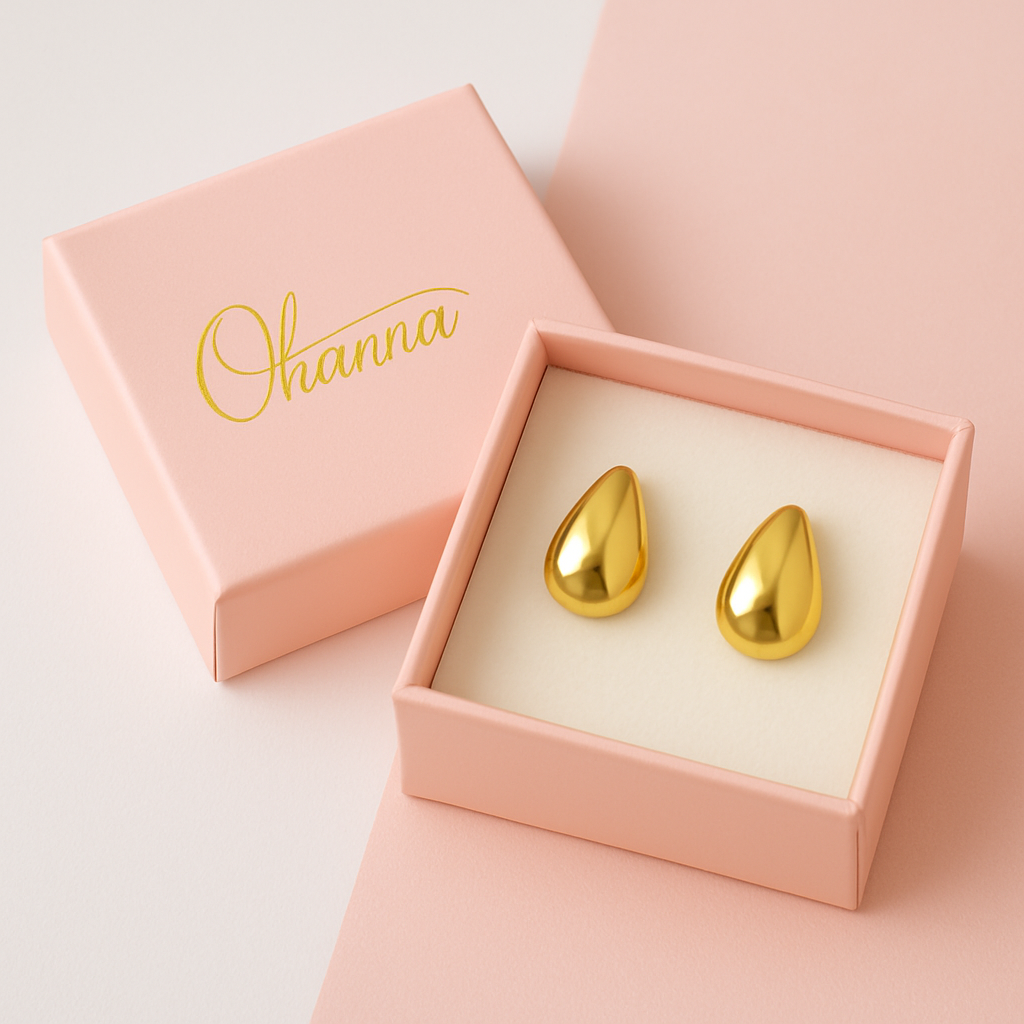 Pendientes Gota Dorada · Elegancia Atemporal
