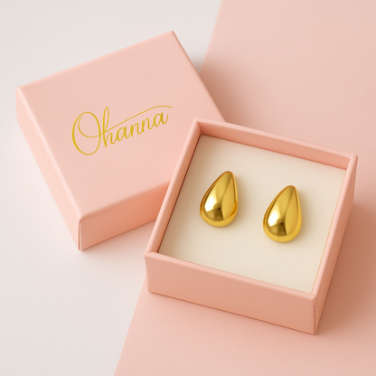 Pendientes Gota Dorada · Elegancia Atemporal