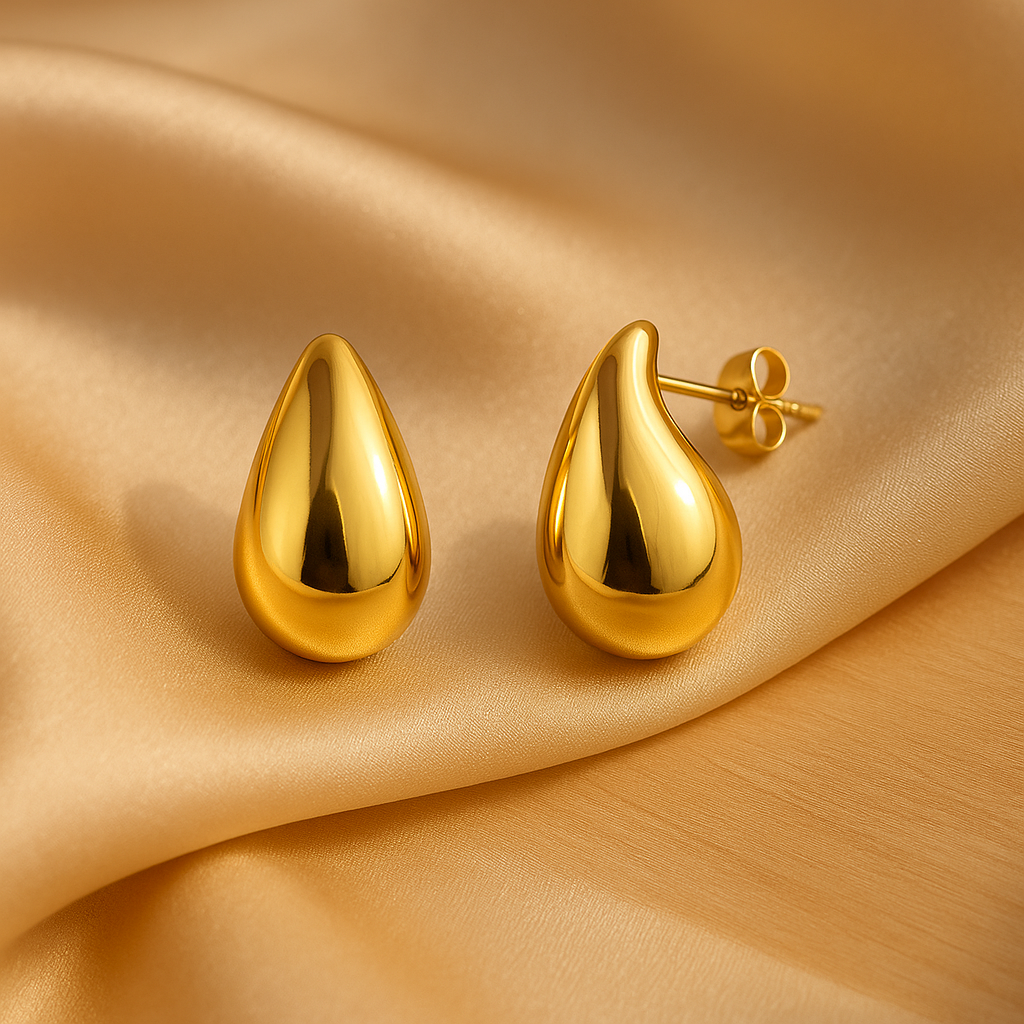 Pendientes Gota Dorada · Elegancia Atemporal