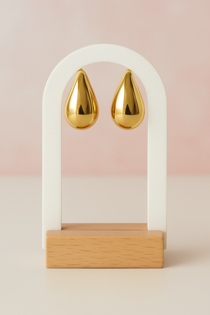 Pendientes Gota Dorada · Elegancia Atemporal